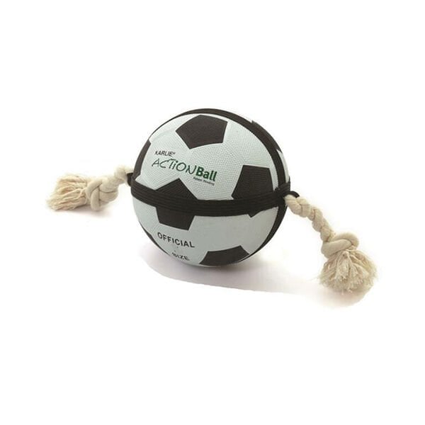 Karlie 12 Cm Futbol Toplu Diş İpi Köpek | Köpek Çiğneme