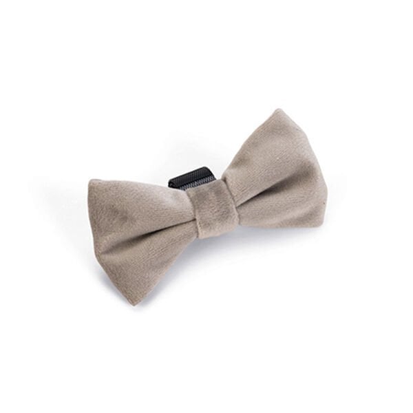 Karlie 12X7X2 Cm Papyon Tasma Ucu Kadife Gri | Kedi Boyun Tasması