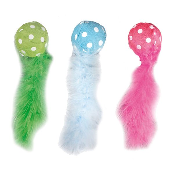 Karlie 14X4 Cm Kuyruklu Peluş Top | Kedi Top Oyuncak