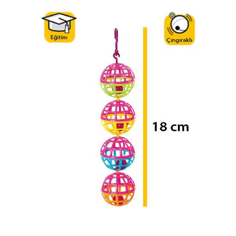 Karlie 18 Cm Plastik | Kuş Zilli Oyuncak Karlie 18 Cm Plastik | Kuş Zilli Oyuncak