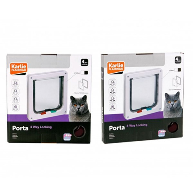 Karlie 19.2x20 Cm 4 Yön Kilitli İnce Kedi Kapısı Kahverengi | Kedi Kapısı Karlie 19.2x20 Cm 4 Yön Kilitli İnce Kedi Kapısı Kahverengi | Kedi Kapısı