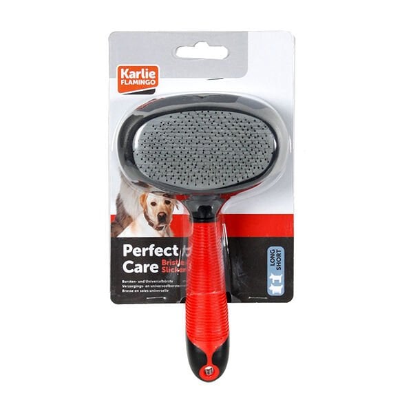 Karlie 19X11X5 Cm Çift Taraflı iğne Başlıklı Tüy Tarama | Köpek Tarağı