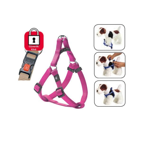 Karlie 20-35 Cm Kilitli Göğüs Xsmall Pembe | Köpek Göğüs Tasması