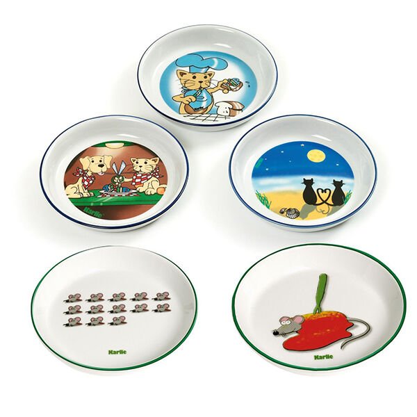 Karlie 200 Ml Seramik Aşk Desenli | Seramik Mama Ve Su Kabı