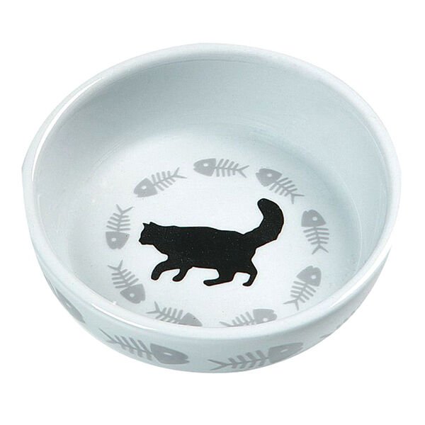 Karlie 220 Ml Kılçık Desenli | Seramik Mama Ve Su Kabı