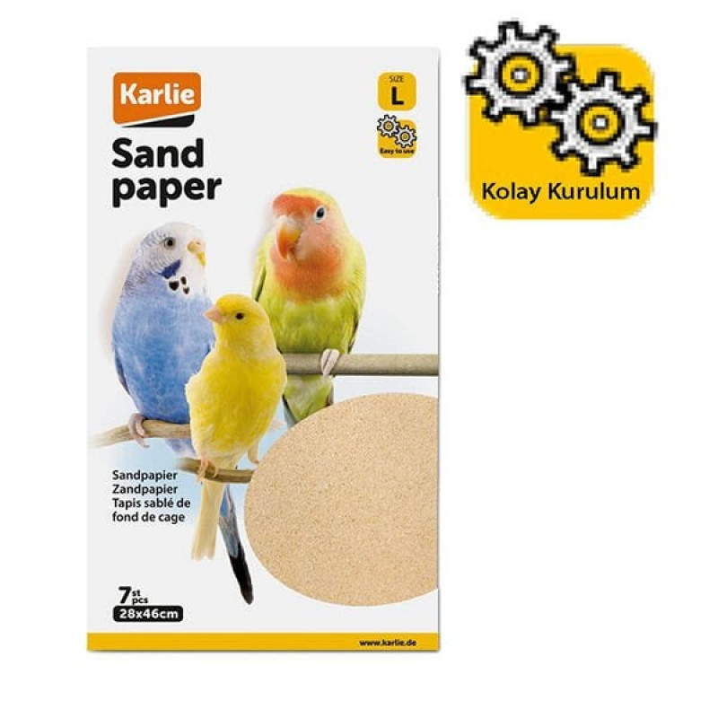 Karlie 28X46 Cm Kumlu Kağıt Kafes Altlığı Taban Malzemesi | Kuş Kafesi Karlie 28X46 Cm Kumlu Kağıt Kafes Altlığı Taban Malzemesi | Kuş Kafesi