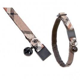 30 Cm 10 Mm Ekose Boyun Kahverengi | Kedi Boyun Tasması 30 Cm 10 Mm Ekose Boyun Kahverengi | Kedi Boyun Tasması