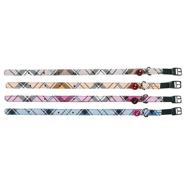 Karlie 30 Cm 10 Mm Ekose Boyun Renkli | Kedi Boyun Tasması