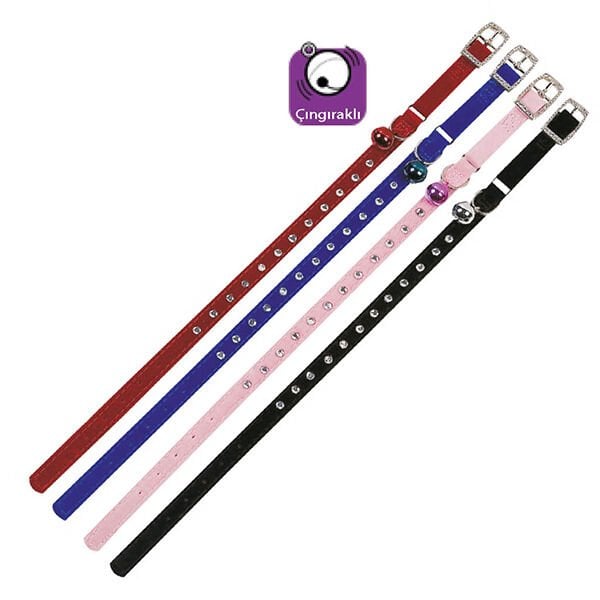 Karlie 30 Cm 10 Mm Kadife Taşlı Boyun | Kedi Boyun Tasması