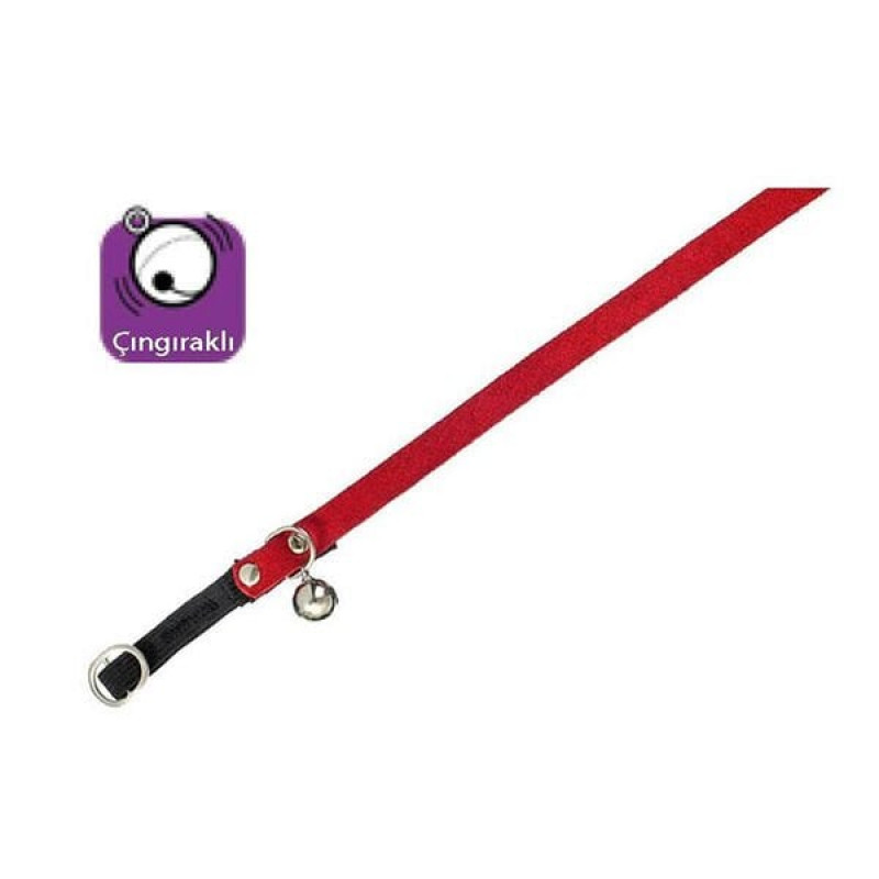 Karlie 30 Cm Kadife Boyun Çıngıraklı Kırmızı | Kedi Boyun Tasması Karlie 30 Cm Kadife Boyun Çıngıraklı Kırmızı | Kedi Boyun Tasması
