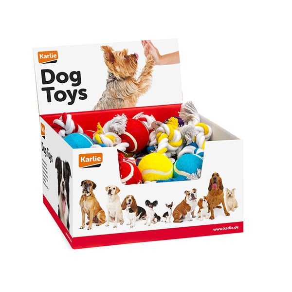 Karlie 30 Cm Tenis Toplu Diş İpi | Köpek Top Oyuncak