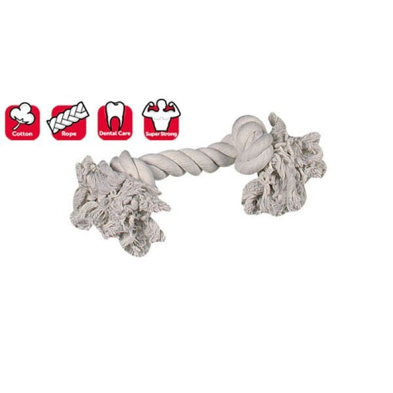 Karlie 35 Cm 2 Düğümlü Diş İpi Large Beyaz | Köpek Çiğneme Karlie 35 Cm 2 Düğümlü Diş İpi Large Beyaz | Köpek Çiğneme