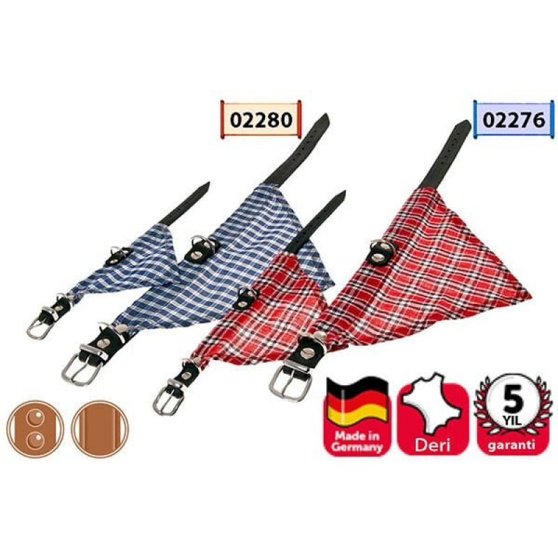 Karlie 37 Cm Deri Bandanalı Boyun Kırmızı | Köpek Boyun Tasması Karlie 37 Cm Deri Bandanalı Boyun Kırmızı | Köpek Boyun Tasması