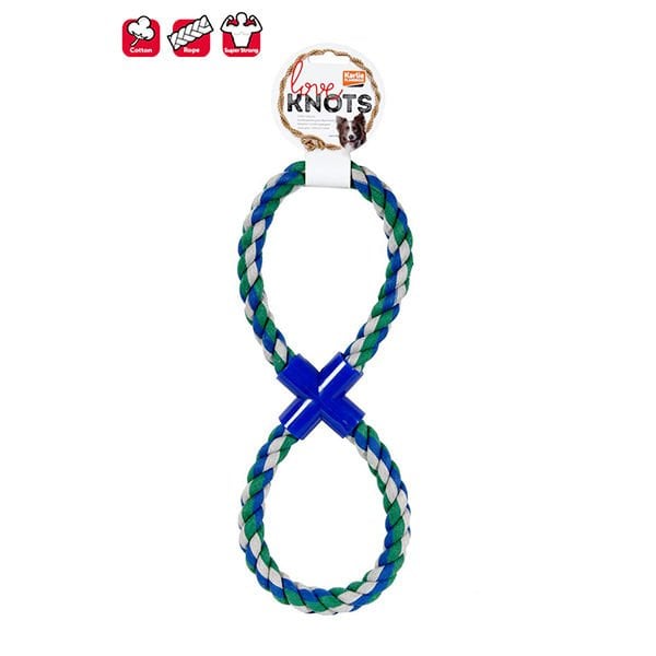 Karlie 38 Cm 8 Şeklinde Diş İpi Karışık Renkli | Köpek Çiğneme