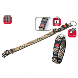 40-55 Cm 25 Mm Kilitli Boyun Medium Ekose Bej | Köpek Boyun Tasması 40-55 Cm 25 Mm Kilitli Boyun Medium Ekose Bej | Köpek Boyun Tasması