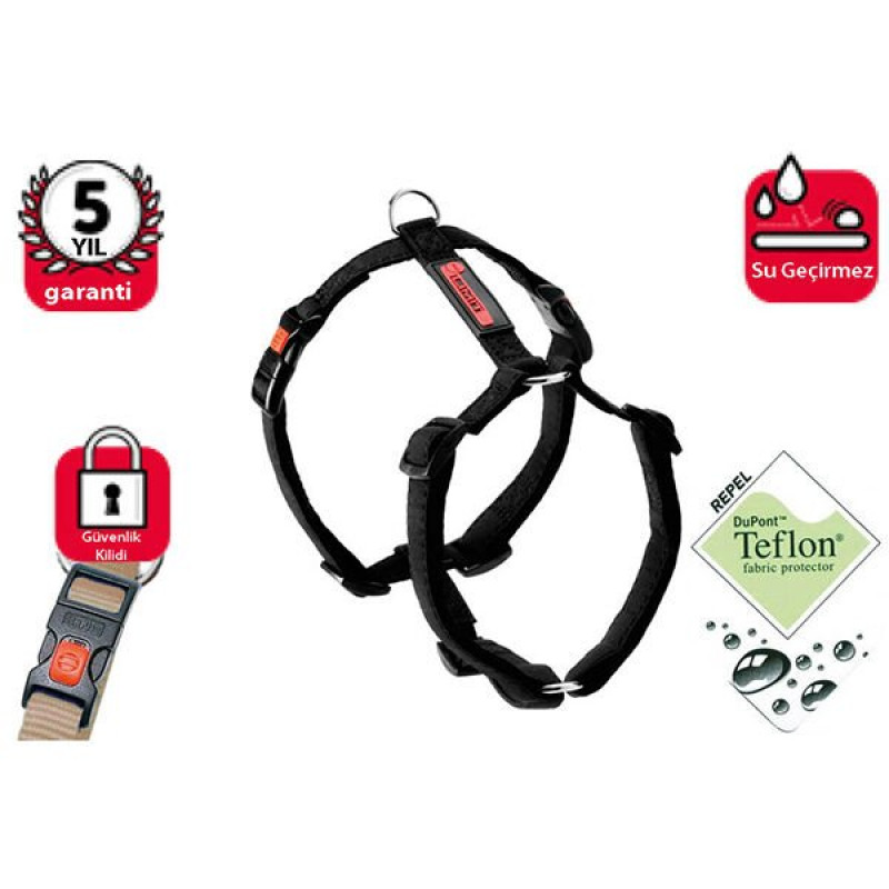 Karlie 45-70 Cm Teflon Kilitli Göğüs Medium Siyah | Köpek Göğüs Tasması Karlie 45-70 Cm Teflon Kilitli Göğüs Medium Siyah | Köpek Göğüs Tasması