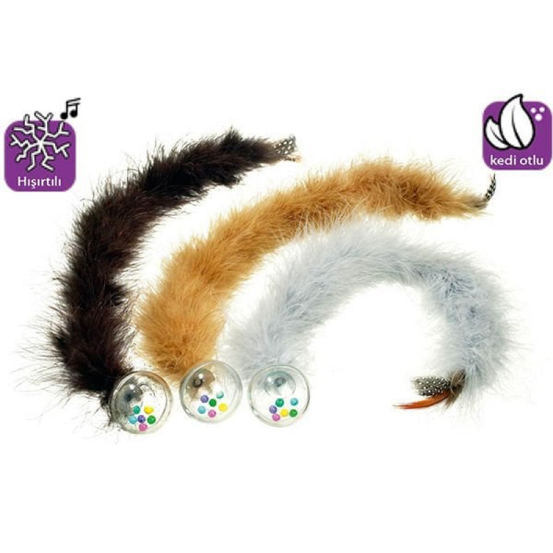 Karlie 45 Cm Tüylü Çıngıraklı Top | Peluş Kedi Oyuncağı Karlie 45 Cm Tüylü Çıngıraklı Top | Peluş Kedi Oyuncağı