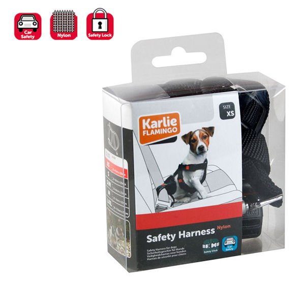 Karlie 50-70 Cm Naylon Araç Emniyet Kemeri Large Siyah | Köpek Araba İçi Aparat
