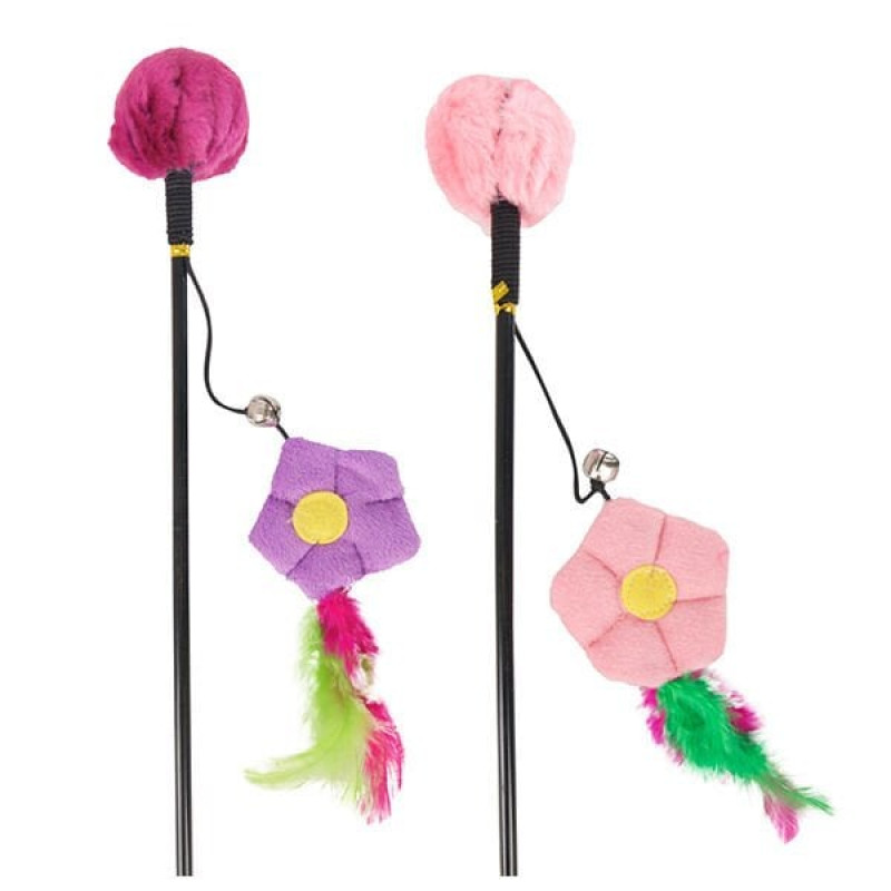 Karlie 50 Cm Çiçekli Olta | Kedi Oltası Karlie 50 Cm Çiçekli Olta | Kedi Oltası