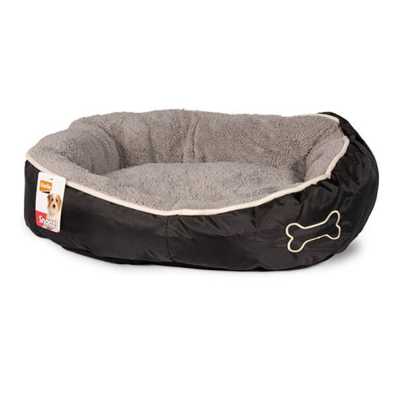 Karlie 52X46X18 Cm Kemik Desenli Small Gri | Kedi Evi Yatağı Karlie 52X46X18 Cm Kemik Desenli Small Gri | Kedi Evi Yatağı