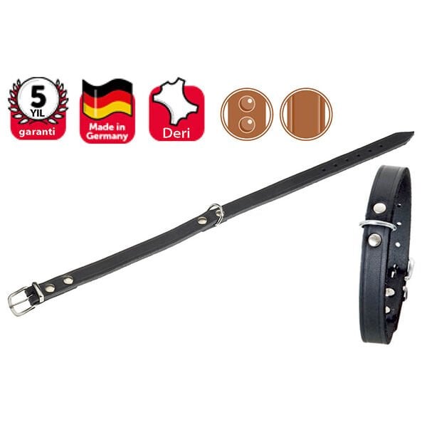 Karlie 57 Cm 20 Mm Deri Boyun Siyah | Köpek Boyun Tasması