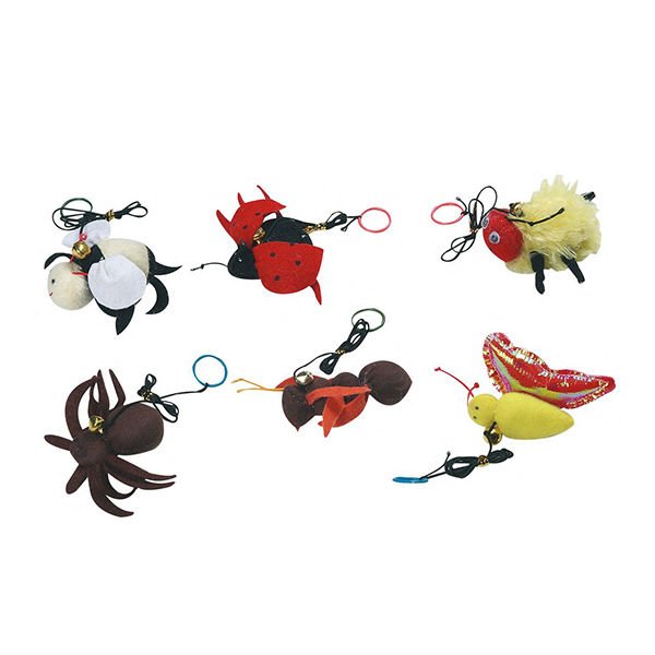 Karlie 6'li Sesli Böcekler Seti | Peluş Kedi Oyuncağı