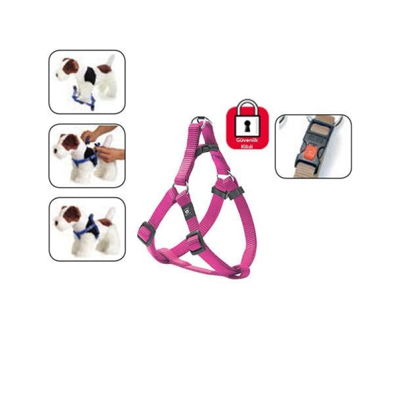 Karlie 60-90 cm 30 Mm Kilitli Göğüs Large Pembe | Köpek Göğüs Tasması Karlie 60-90 cm 30 Mm Kilitli Göğüs Large Pembe | Köpek Göğüs Tasması