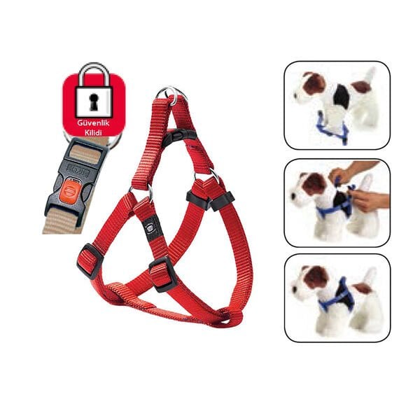Karlie 60-90 Cm Kilitli Göğüs Large Kırmızı | Köpek Göğüs Tasması