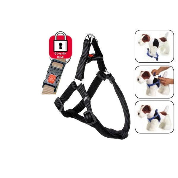 Karlie 60-90 Cm Kilitli Göğüs Large Siyah | Köpek Göğüs Tasması