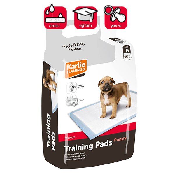 Karlie  60x40 Cm 10'lu Yavru Çiş Eğitim Pedi M | Köpek Külodu Ve Pedi