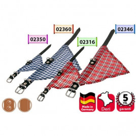 62 Cm Deri Bandanalı Boyun Kırmızı | Köpek Boyun Tasması 62 Cm Deri Bandanalı Boyun Kırmızı | Köpek Boyun Tasması