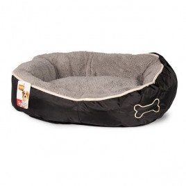 73X70X20 Cm Kemik Desenli Large Gri | Peluş Köpek Yatağı 73X70X20 Cm Kemik Desenli Large Gri | Peluş Köpek Yatağı