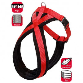 84-120 Cm Yumuşak Göğüs Siyah Kırmızı | Köpek Göğüs Tasması 84-120 Cm Yumuşak Göğüs Siyah Kırmızı | Köpek Göğüs Tasması