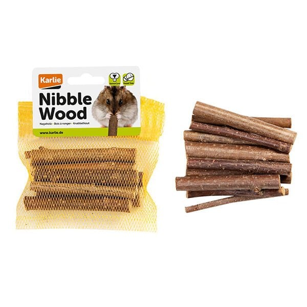 Karlie Flamingo 10 Adet Nibblewood Doğal Fındık Ağacı Kemirme Dalı | Tavşam Kemirme Maması
