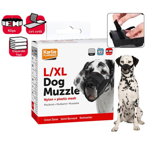 Karlie Flamingo 53-83 Cm Soft Siyah | Köpek Ağızlığı