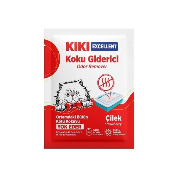 Kiki Excellent 25 Gr Kum Koku Giderici Çilek | Kedi Kumu Koku Giderici
