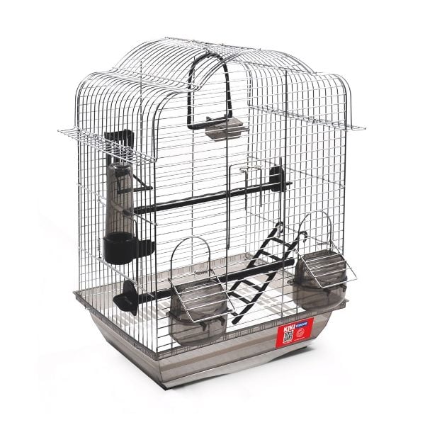 Kiki Excellent Kubbeli Dekoratif Krom Kafes | Kuş Kafesi