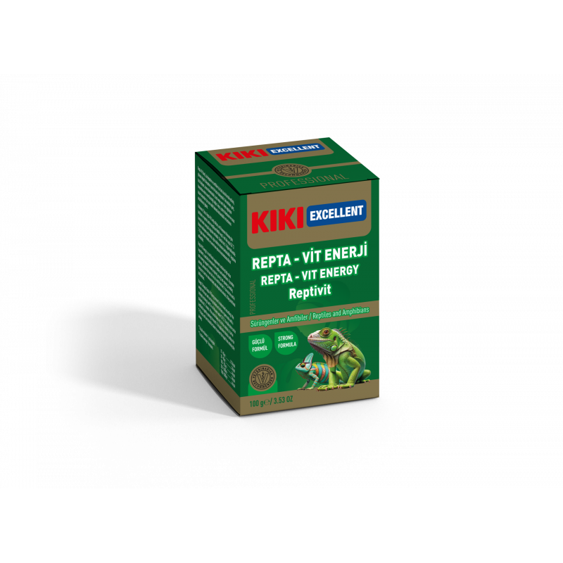 Kiki Excellent Repta-Vit Enerji Reptivit 100 Gr Sürüngenler ve Amfibiler için Toz Mineral 