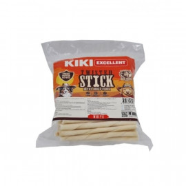 Kiki Excellent Sığır Derisinden Beyaz Burgu Çubuk Kemik Köpek Ödülü 100 Adet Kiki Excellent Sığır Derisinden Beyaz Burgu Çubuk Kemik Köpek Ödülü 100 Adet