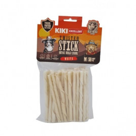 Sığır Derisinden Beyaz Burgu Çubuk Kemik Köpek Ödülü 25 Adet