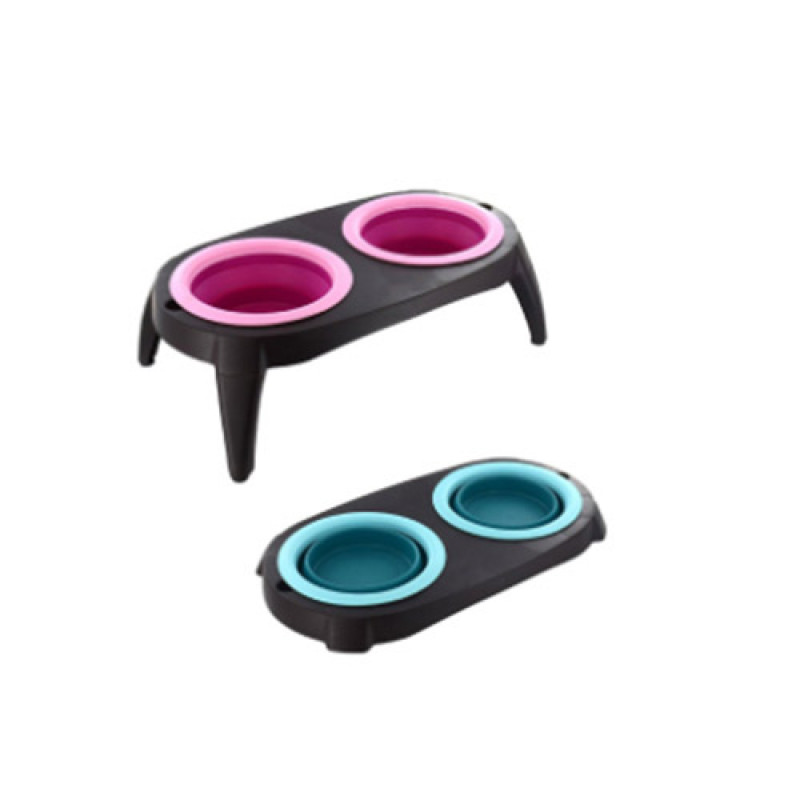 Kinven Just Pets Portatif Silikon Suluk ve Mamalık | İkili Mama Ve Su Kabı Kinven Just Pets Portatif Silikon Suluk ve Mamalık | İkili Mama Ve Su Kabı