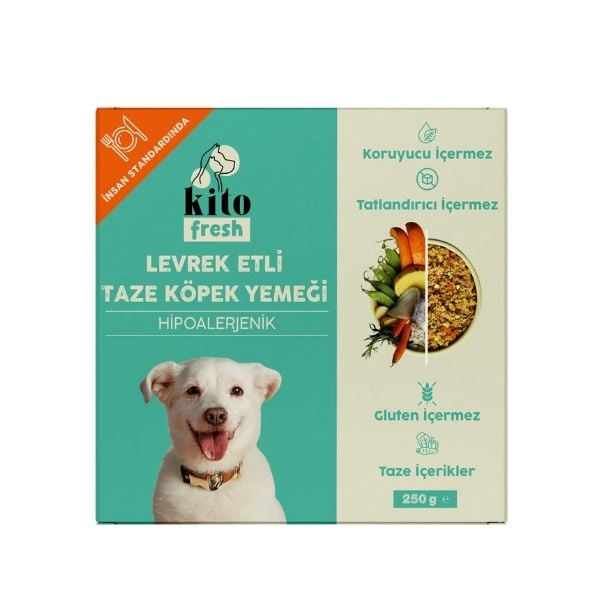 Kito 250 Gr Hipoalerjenik Taze Levrek | Yetişkin Köpek Konserve Maması