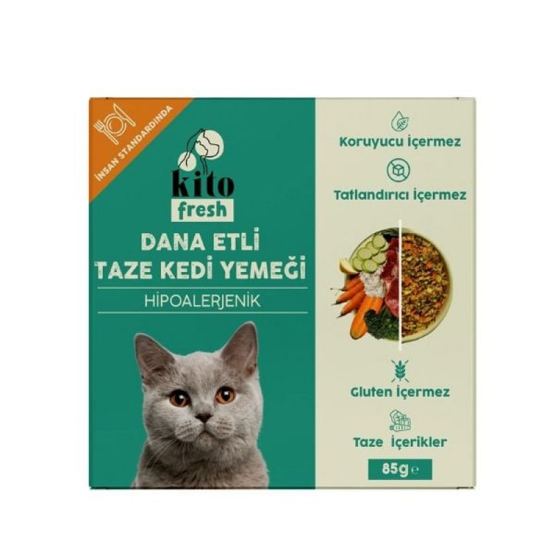Kito 85 Gr Hipoalerjenik Taze Dana | Hipoalerjenik Kedi Yaş Maması Kito 85 Gr Hipoalerjenik Taze Dana | Hipoalerjenik Kedi Yaş Maması