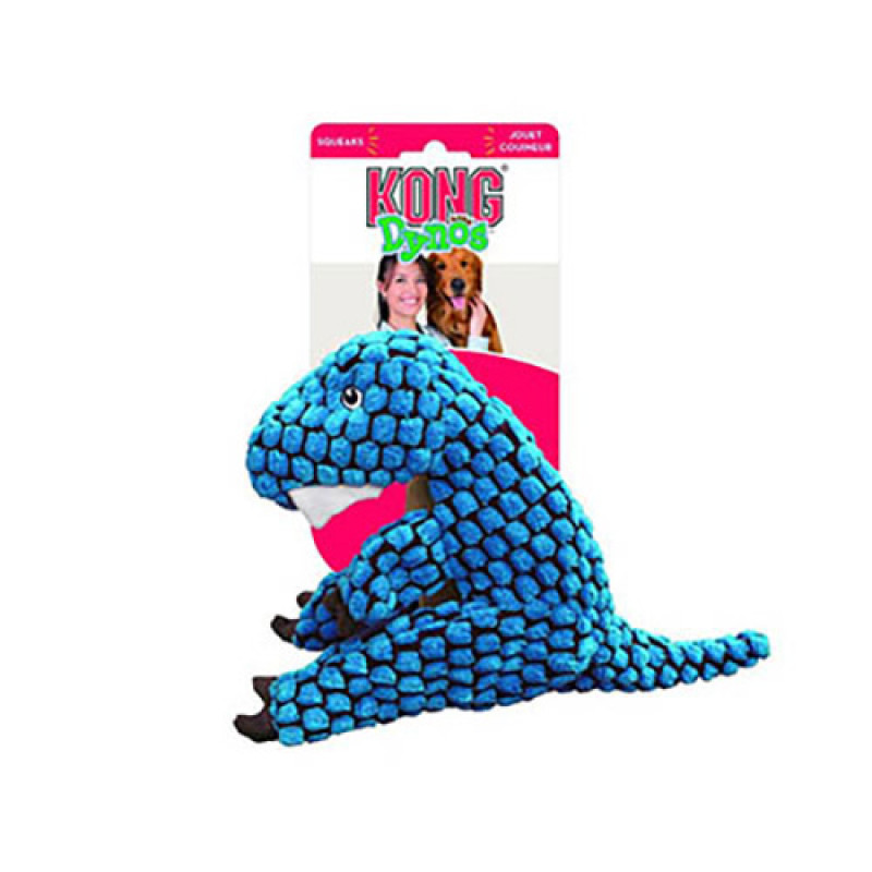 Kong S Dynos T-Rex Mavi | Kumaş Ve Peluş Köpek Oyuncağı
