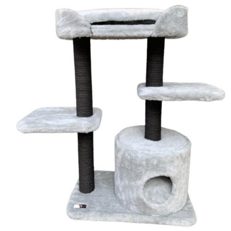 Kralle 35x40x95h Cm Yuvalı Tırmalama ve Oyun Evi Açık Gri | Tırmalama Tahtalı Kedi Evi Kralle 35x40x95h Cm Yuvalı Tırmalama ve Oyun Evi Açık Gri | Tırmalama Tahtalı Kedi Evi