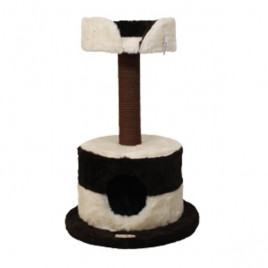 35x40X95h Cm Yuvalı Tırmalama ve Oyun Evi Koyu Gri | Tırmalama Tahtalı Kedi Evi 35x40X95h Cm Yuvalı Tırmalama ve Oyun Evi Koyu Gri | Tırmalama Tahtalı Kedi Evi