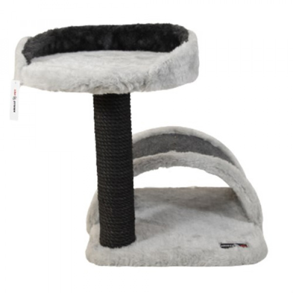 Kralle 40x40x45h Cm Tırmalama ve Oyun Evi Açık Gri | Tırmalama Tahtalı Kedi Evi