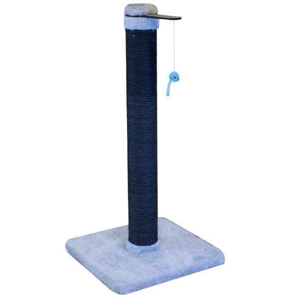 Kralle 40x40x94h Cm Tırmalama Gri | Tırmalama Tahtalı Kedi Evi