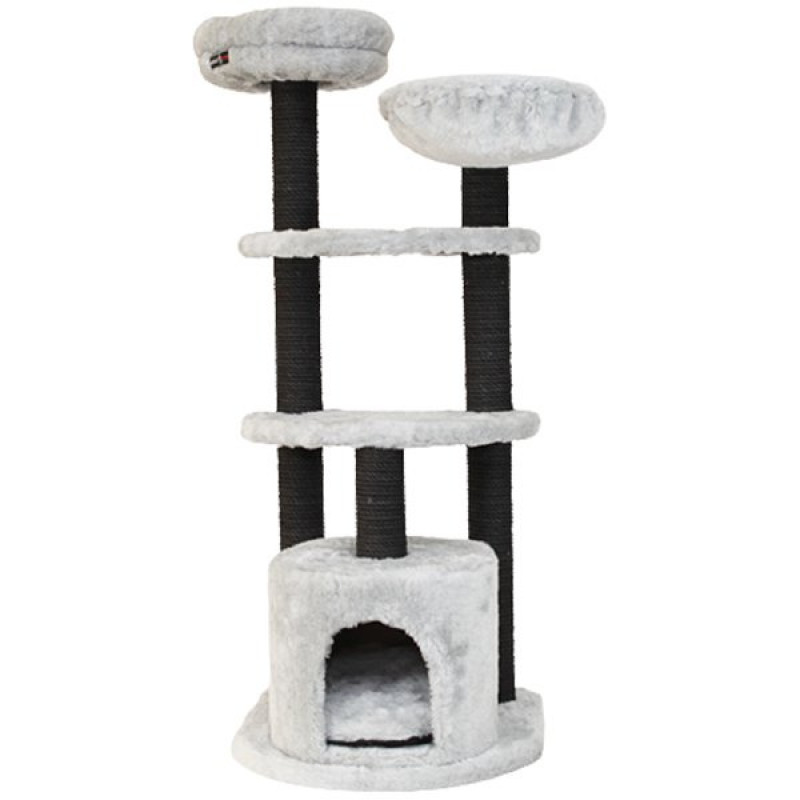 Kralle 55x45x126h Cm Yuvalı Tırmalama ve Oyun Evi Gri | Tırmalama Tahtalı Kedi Evi Kralle 55x45x126h Cm Yuvalı Tırmalama ve Oyun Evi Gri | Tırmalama Tahtalı Kedi Evi