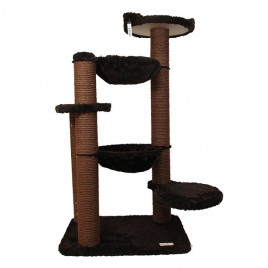 60x40x112 Cm Yuvalı Tırmalama ve Oyun Evi Kahve | Tırmalama Tahtalı Kedi Evi 60x40x112 Cm Yuvalı Tırmalama ve Oyun Evi Kahve | Tırmalama Tahtalı Kedi Evi